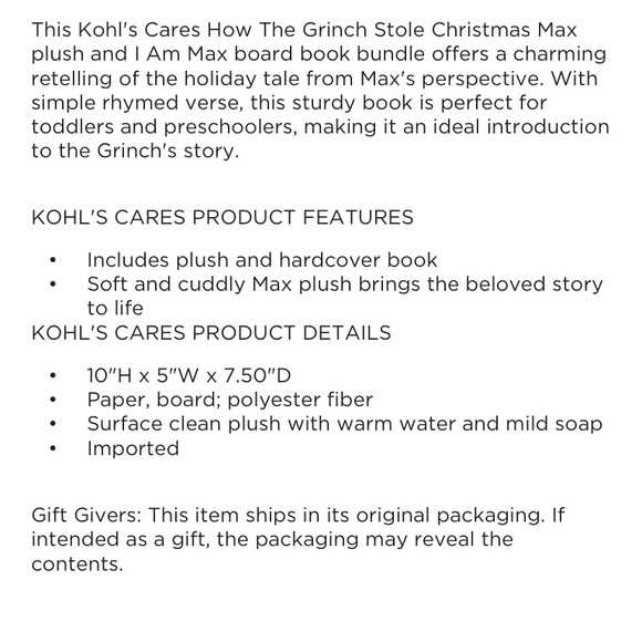 Grinch plush gift set - Picture 6 of 12